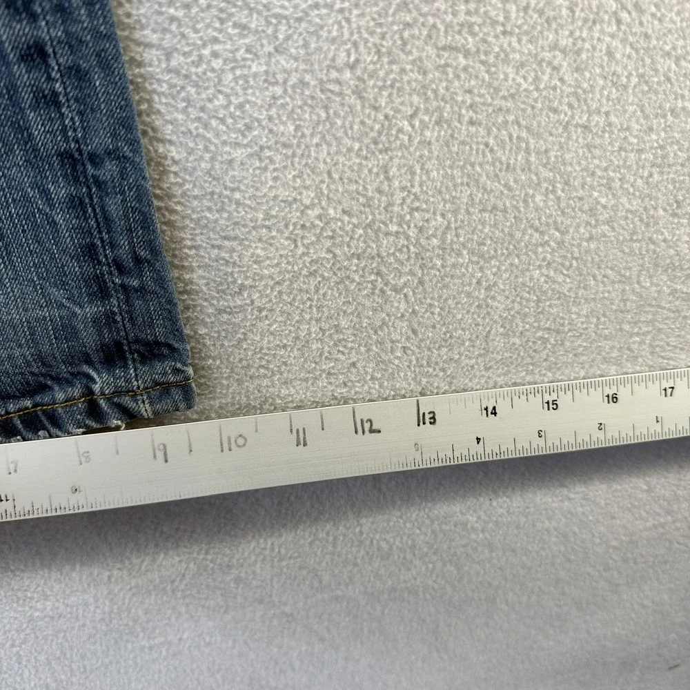 Vintage Leivs Jeans men's 34x34 Blue Denim Dark Wash Bootcut Baggy Wide leg 512